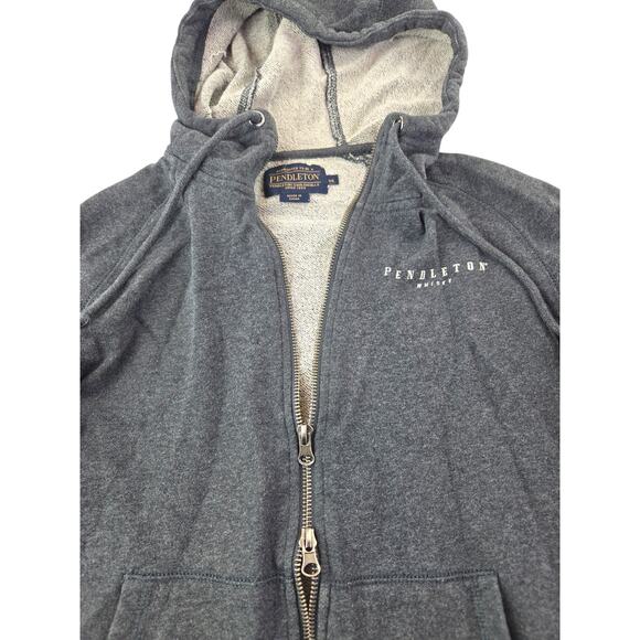 Pendleton | Gray 'Let'er Buck' Whiskey Hoodie | Size XS - Picture 3 of 6